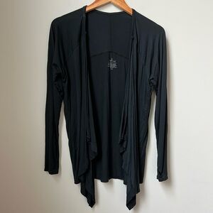 Cuddl Duds Black Cardigan Size S/M